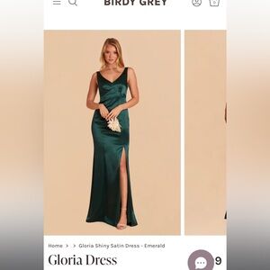 Birdy Grey emerald green satin dress